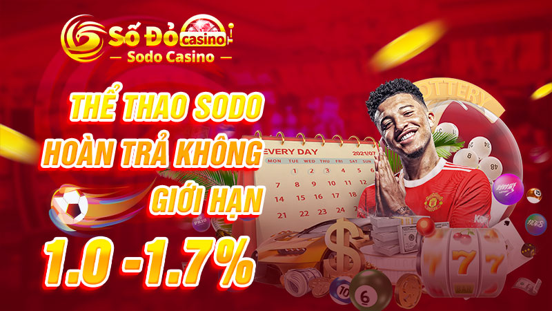 Thể thao SODO hoàn trả không giới hạn 1.0 -1.7%